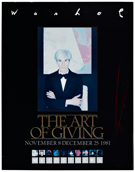 Appraisal: ANDY WARHOL after The Art of Giving Offset color lithograph