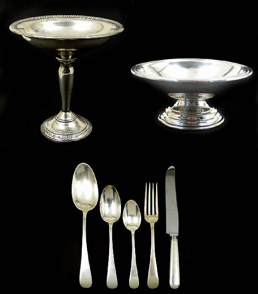 Appraisal: A sterling flatware set with caseDominick amp Haff New York