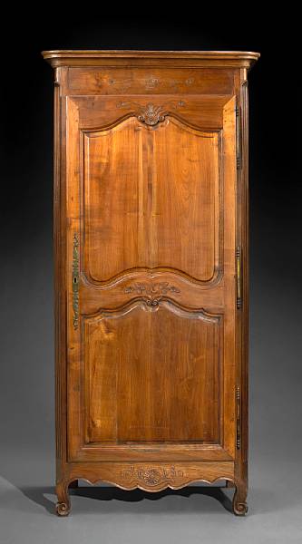 Appraisal: A Louis XV carved fruitwood bonneti re th century The