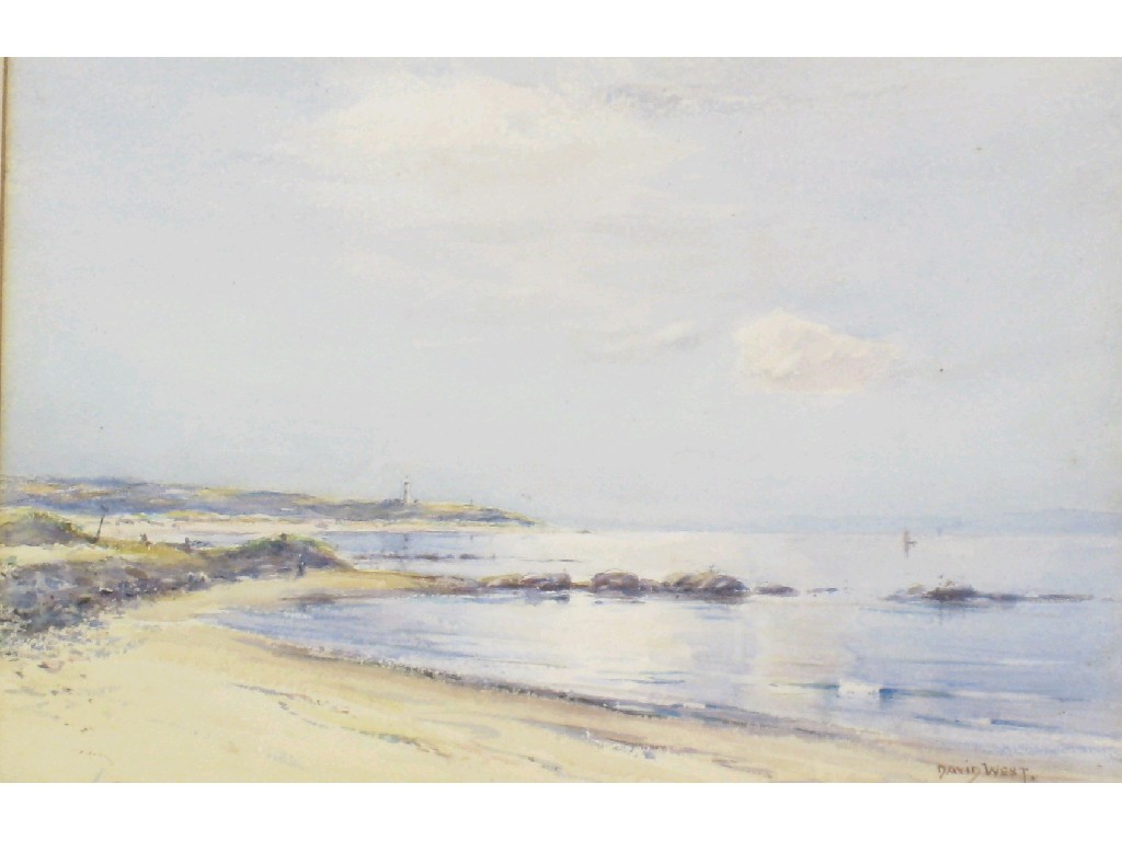 Appraisal: DAVID WEST R S W - Sunshine Lossiemouth Beach signed