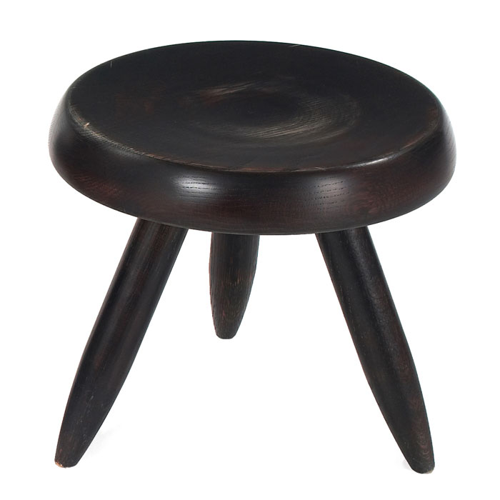 Appraisal: Charlotte Perriand stool s Galeire Steph Simon Paris three legs