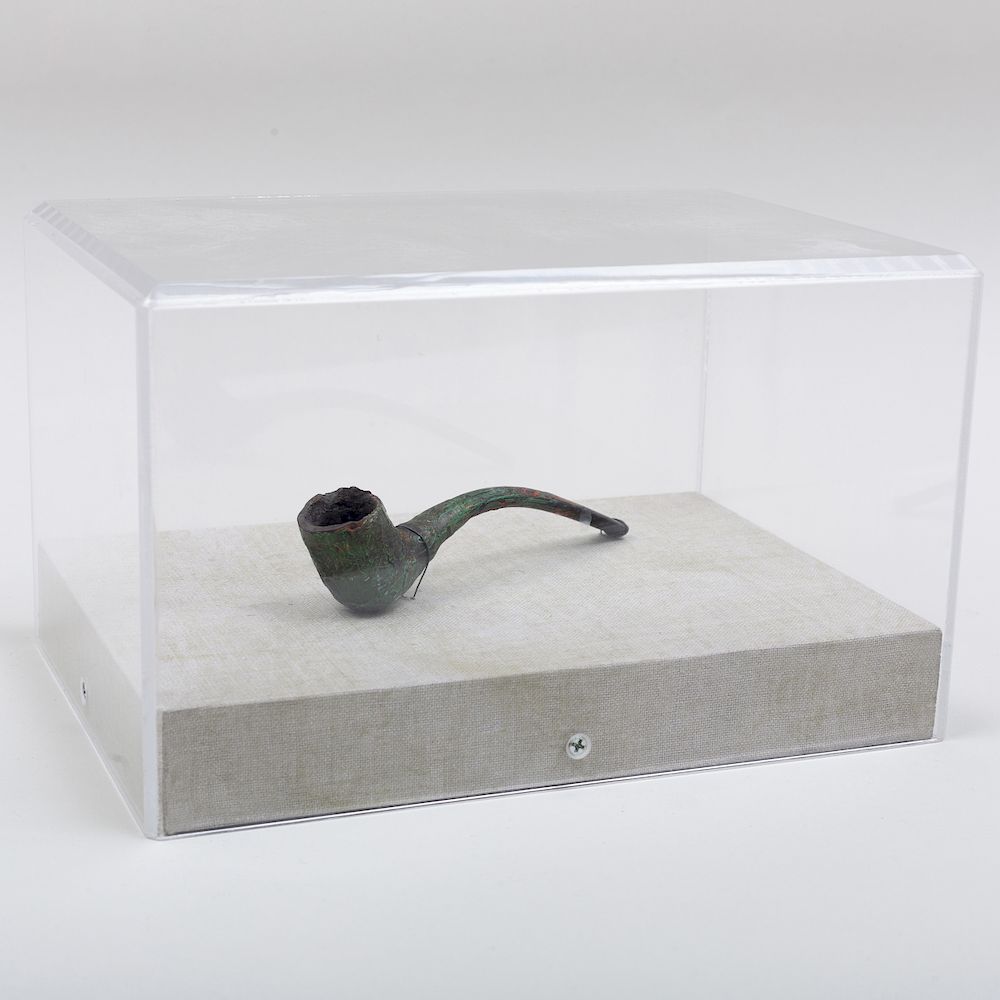 Appraisal: After Marcel Duchamp - Pipe Painted clay pipe unmarked in