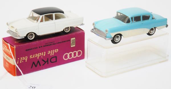 Appraisal: X TEKNO MODELS INCLUDING OPEL REKORD TWO TONE POWDER BLUE