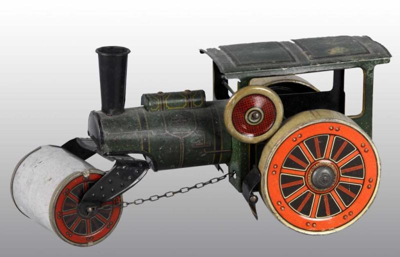 Appraisal: Tin Litho Steam Roller Wind-Up Toy Description German Working Lithography