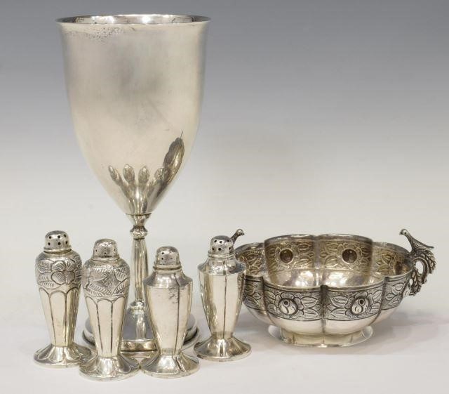 Appraisal: lot of Sterling silver tableware Mexico th c including water