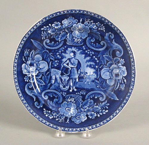 Appraisal: Clews Staffordshire historical blue plate Peace and Plenty dia