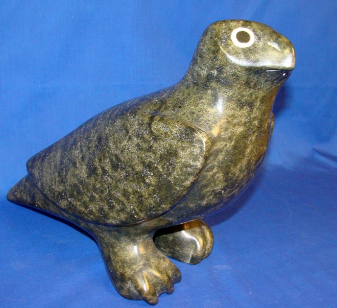 Appraisal: ist th century EAGLE Soapstone H inches