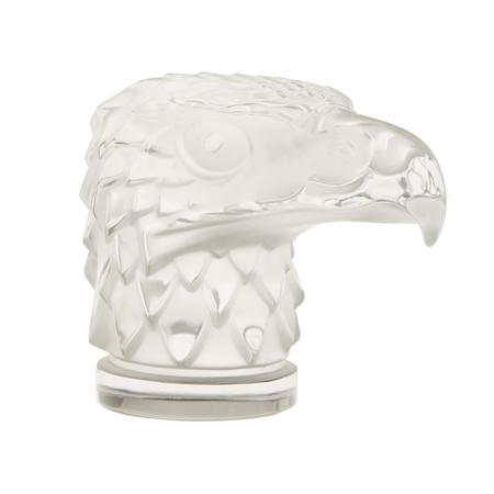 Appraisal: Lalique Molded Glass Tete D'Aigle Desk Weight Estimate -