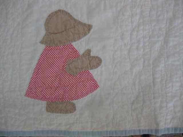 Appraisal: Sunbonnet Baby's Handmade Quilt '' square