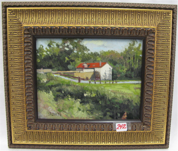 Appraisal: MIKE TROVATO OIL ON WOOD PANEL Pennsylvania th century The