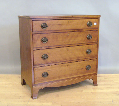 Appraisal: Federal cherry chest of drawers early th c h w