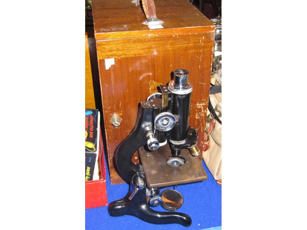 Appraisal: Microscope in case by W Watsons Sons