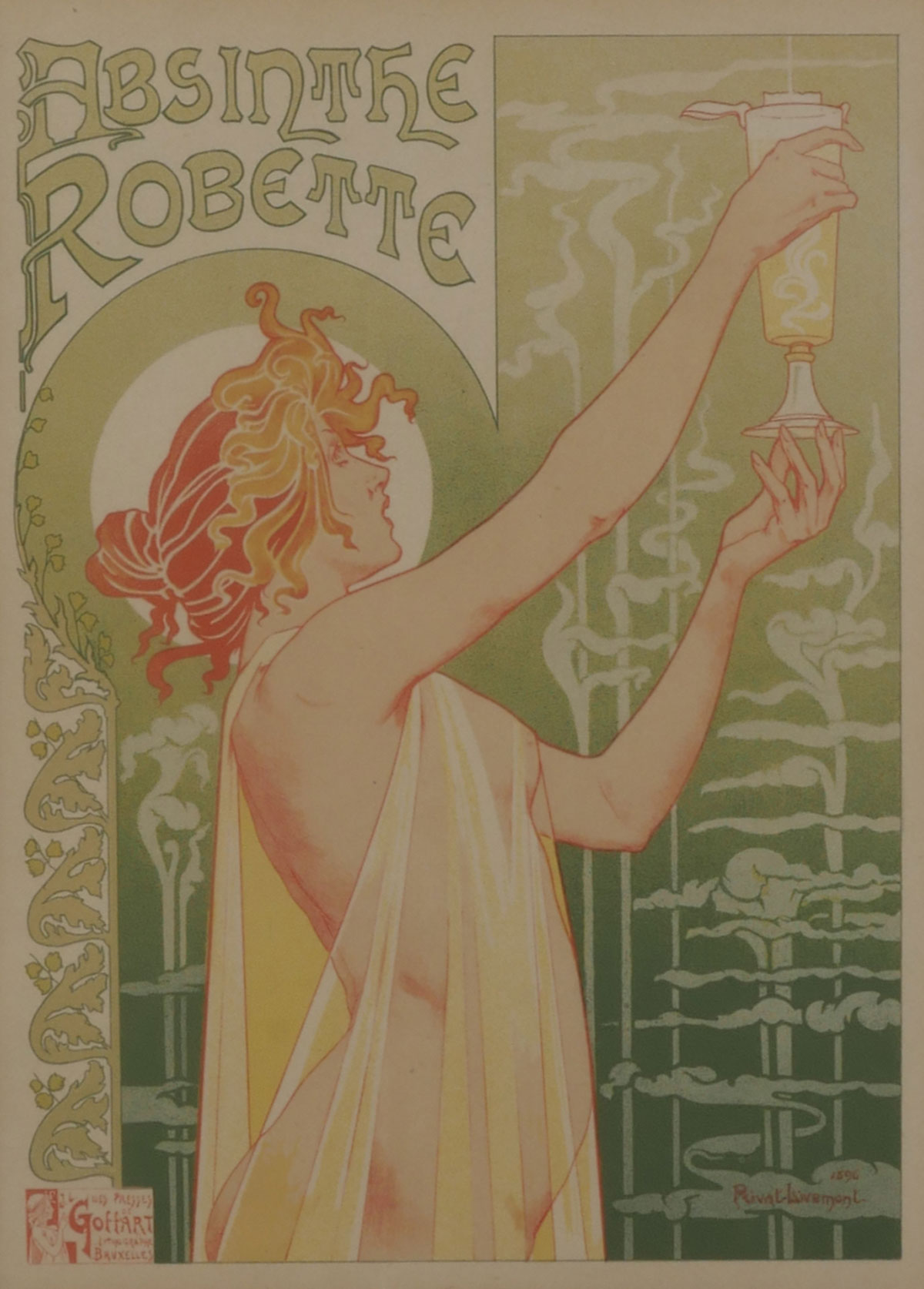 Appraisal: LES MAITRES DE L'AFFICHE ART NOUVEAU LITHOGRAPH FOR ABSINTHE Done