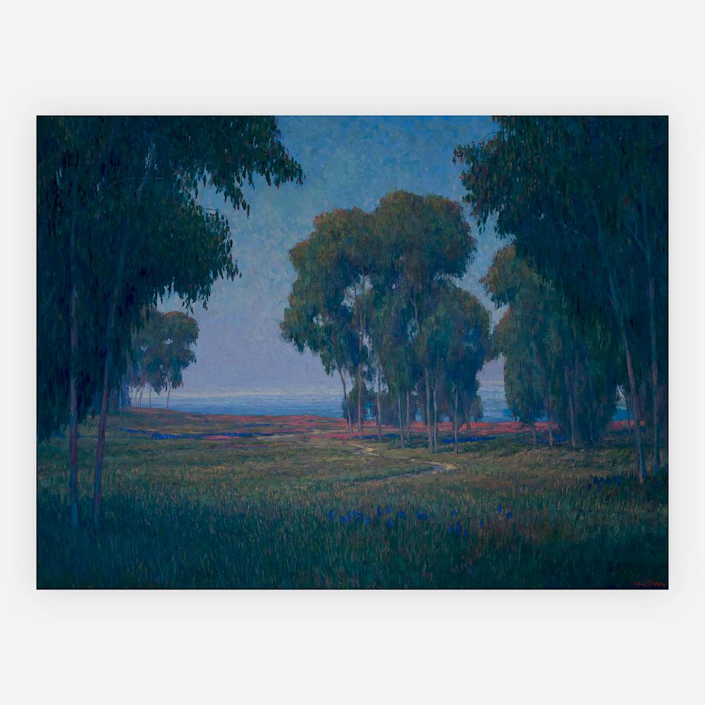 Appraisal: William Ballantine Dorsey - California coastal landscape Lot William Ballantine