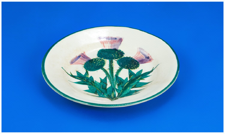 Appraisal: Wemyss Small Plate thistle pattern impressed marks to base inches