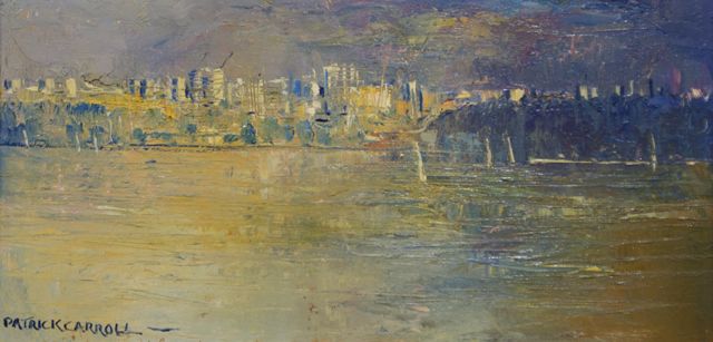 Appraisal: Patrick Carroll born Tranquil Waters Sydney Harbour oil on canvas