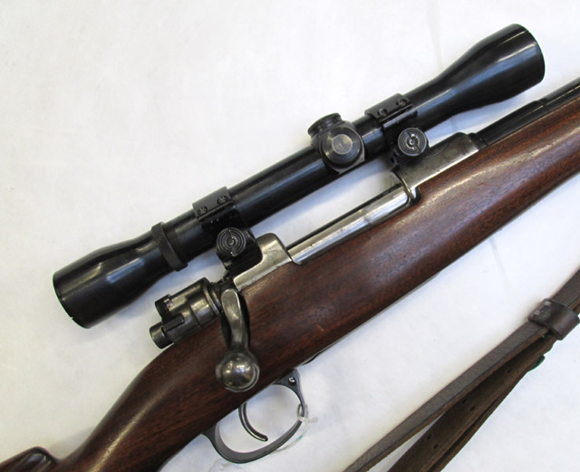 Appraisal: SPORTERIZED PERUVIAN MODEL BOLT ACTION MAUSER RIFLE Argentine caliber barrel