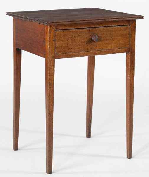 Appraisal: Southern Hepplewhite Side Standcirca walnut with yellow pine secondary with