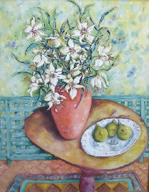 Appraisal: Judith Cook Still Life with Pears oil on canvas x