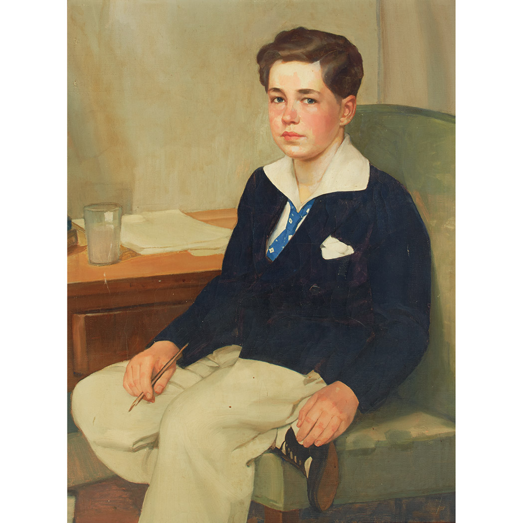 Appraisal: American School th Century Portrait of Arthur Cummings of Chicago