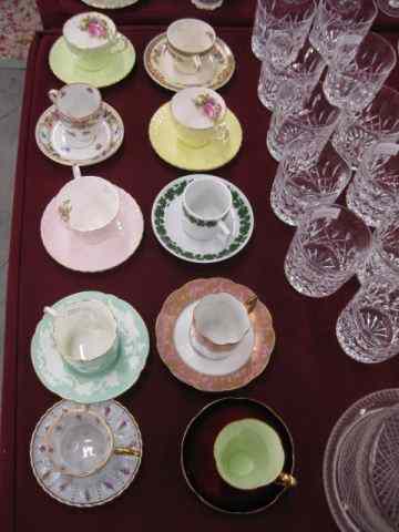 Appraisal: Collection of Demitasse Cups Saucers includes Meissen Royal Crown Derby