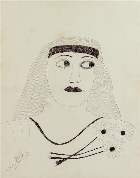 Appraisal: Lee Godie American - Untitled Lee Godie American - Untitled