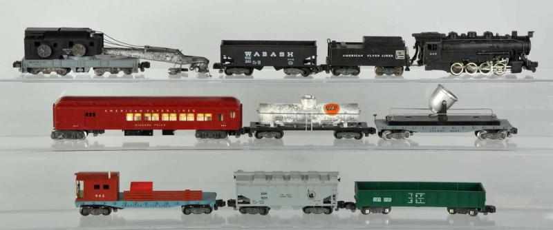 Appraisal: American Flyer S-Gauge Freight Train Set Description American Includes no