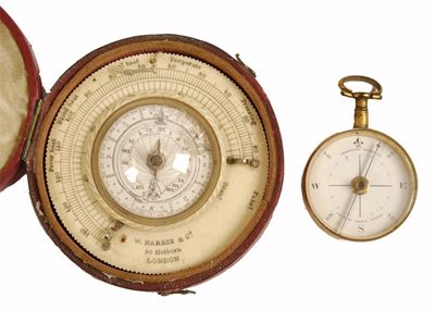 Appraisal: An early th century turned ivory sundial thermometer the outer