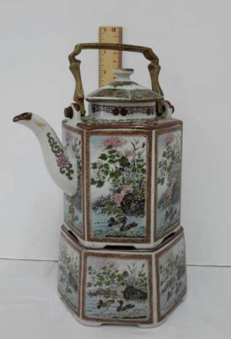 Appraisal: Vintage Imperial Garden Porcelain Teapot Warmer Produced in the 's