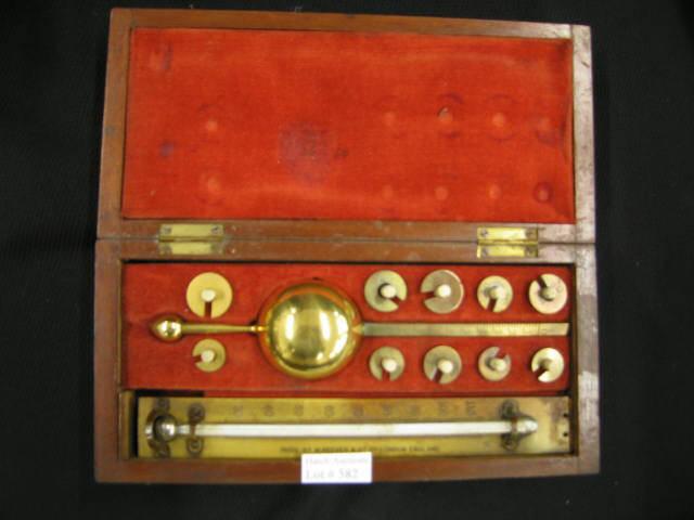 Appraisal: Victorian Instrument in Box Sykes Hydrometer