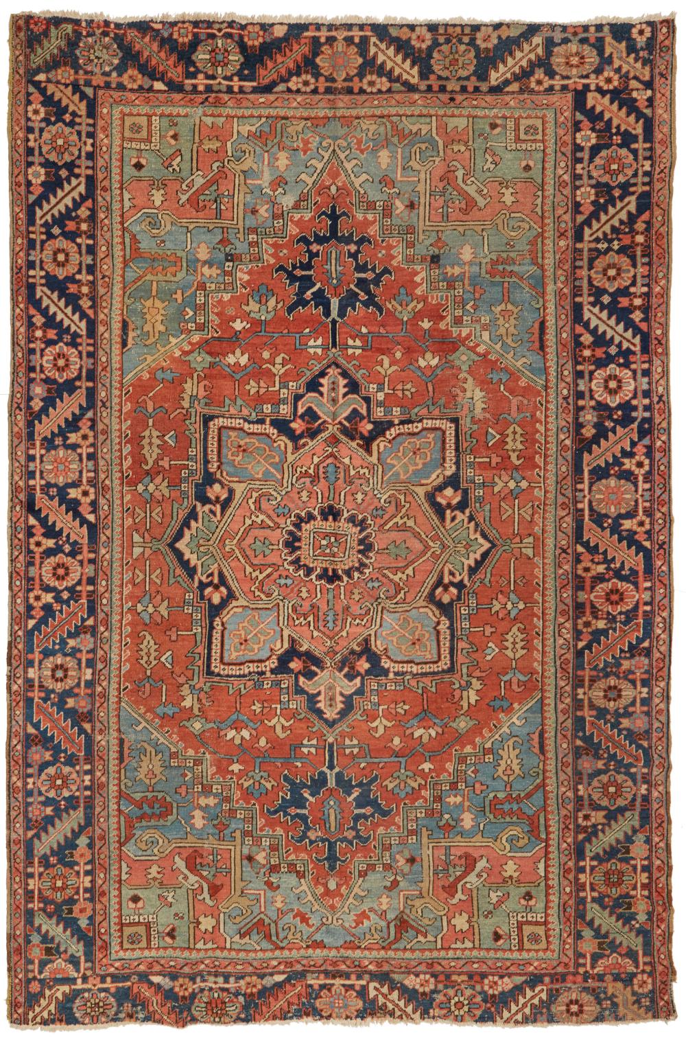 Appraisal: An Iranian Heriz area rug Second-quarter th Century Wool on