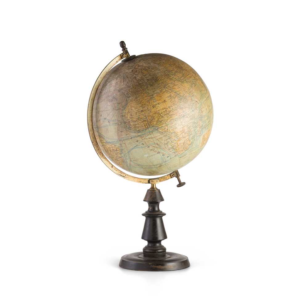 Appraisal: FRENCH IN TERRESTRIAL TABLE GLOBE J FOREST PARIS EARLY TH