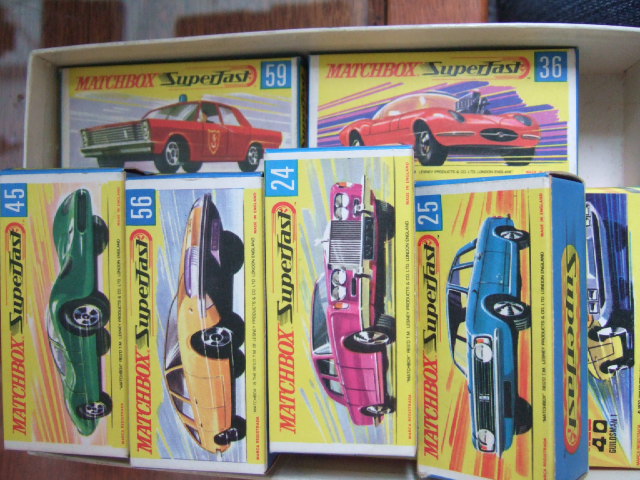 Appraisal: Ten Matchbox superfast die-cast vehicles including Ford Cortina G T