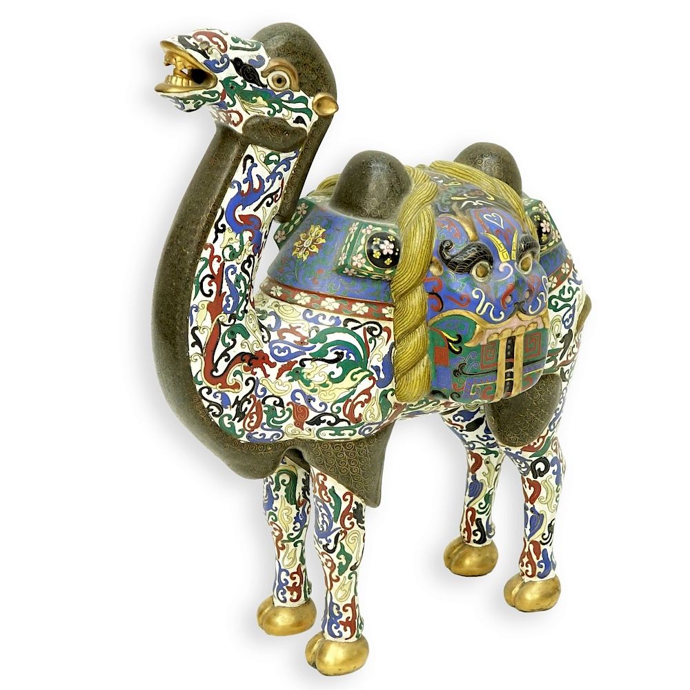 Appraisal: Vintage Chinese Cloisonne Camel Figure Vintage Chinese Cloisonne Camel Figure