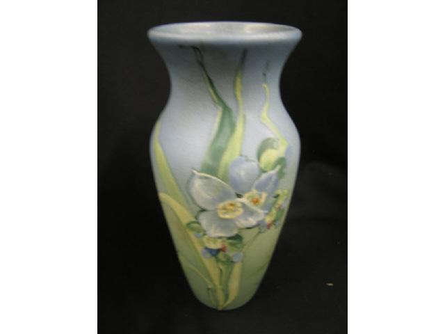 Appraisal: Weller Hudson Art Pottery Vase with fine floral design artist