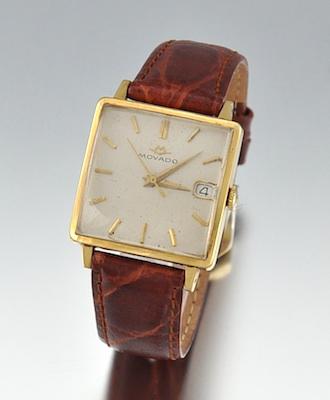 Appraisal: A Gentleman's Vintage k Gold Movado Wristwatch k yellow gold