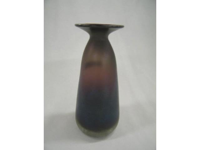 Appraisal: Art Glass Vase multicolor iridescent finish