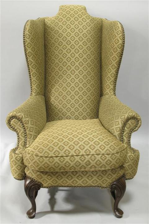 Appraisal: DREXEL HERITAGE 'LOCKWOOD' WING CHAIR th century from the Lillian