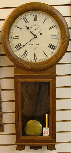 Appraisal: SETH THOMAS ONE-WEIGHT REGULATOR WALL CLOCK Seth Thomas Clock Co