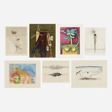 Appraisal: Various Artists SEVEN WORKS FROM THE BONJOUR MAX ERNST PORTFOLIO