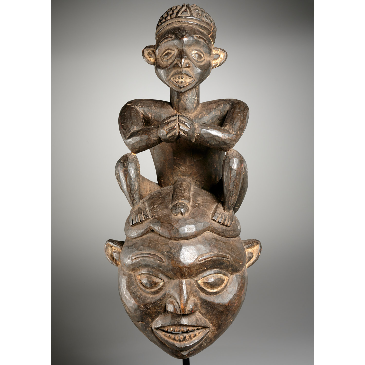 Appraisal: BAMILEKE OR BAMUM PEOPLES MASK EX J J KLEJMAN th