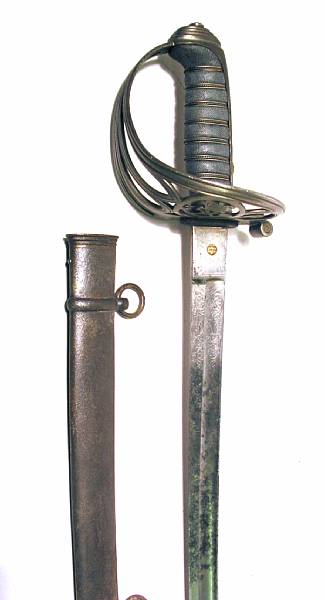 Appraisal: A British Pattern Rifle Volunteers officer's sword Slightly curved inch