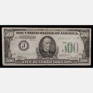 Appraisal: A United State of America Federal Reserve Bank Note From