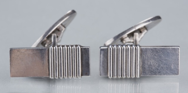 Appraisal: Pair of Georg Jensen Sterling Cufflinks No Marked