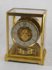 Appraisal: A Jaeger Le Coultre Atmos clock with white chapter ring