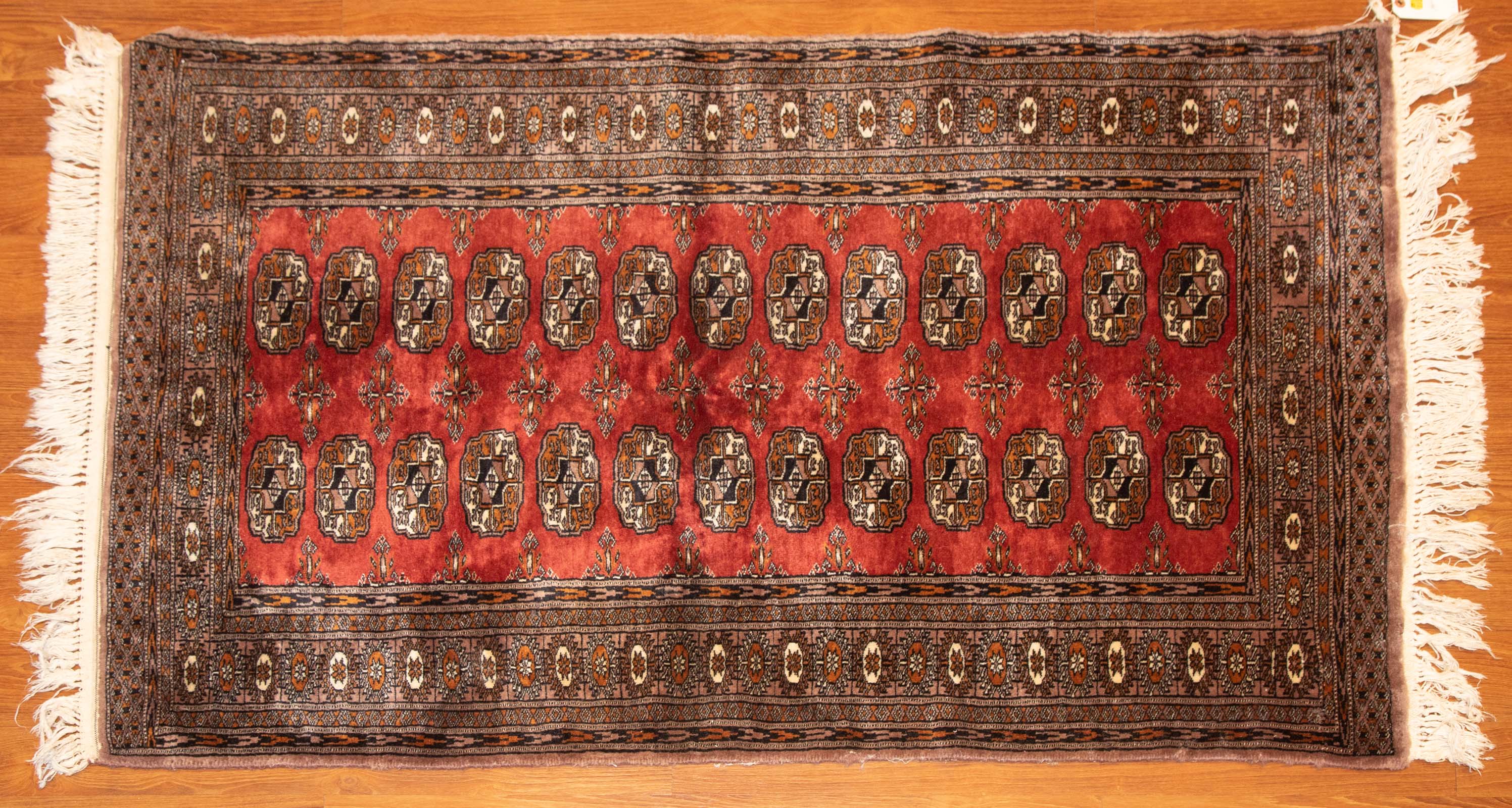 Appraisal: BOKHARA RUG PAKISTAN X Fourth quarter- th century hand-knotted wool