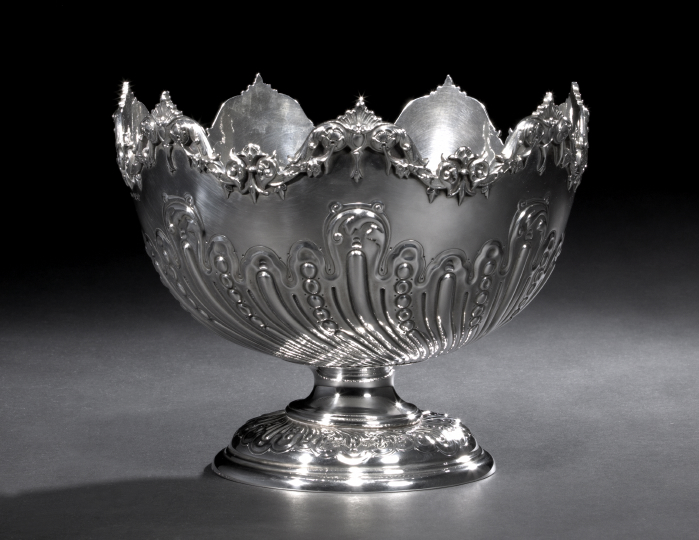 Appraisal: Victorian Sterling Silver Punchbowl hallmarked Sheffield - by Mappin Brothers