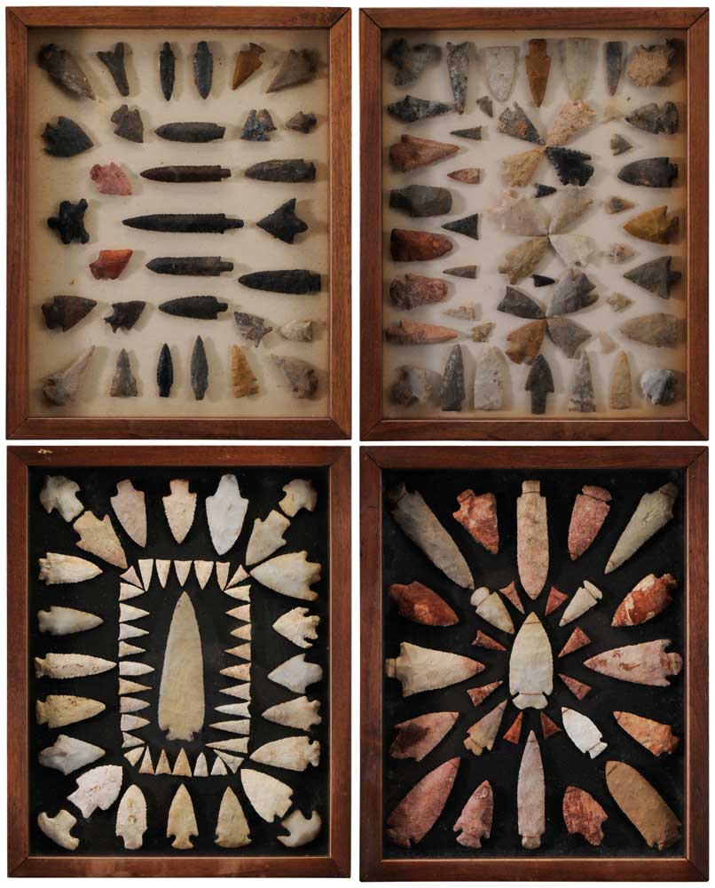 Appraisal: Collection of Native American Projectile Points Archaic through Mississippian periods