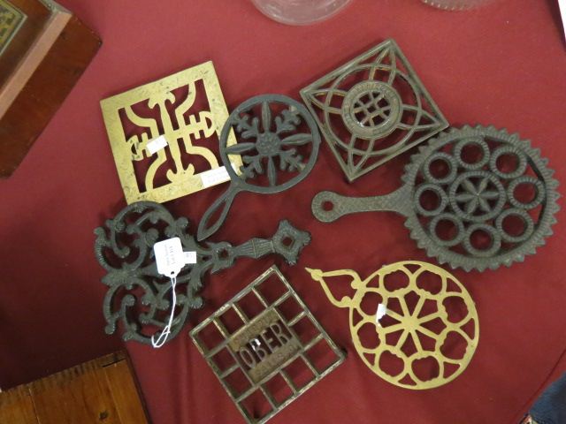 Appraisal: Lot of Trivets cast iron brass Ober others