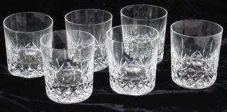 Appraisal: signed Galway cut crystal old fashioned rocks glasses x -one